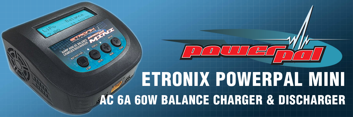 Etronix Powerpal Mini Ac 6a 60w Balance Charger & Discharger